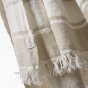 The Belgian Towel Fouta Flax stripe 110x180cm