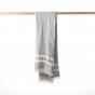 The Belgian Towel Fouta Gray stripe 43x71"