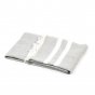 The Belgian Towel Fouta Gray stripe 43x71"