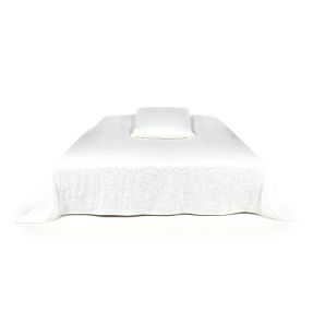 Hudson Blanket Optic white 102x89"